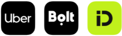 Uber, Bolt, InDrive