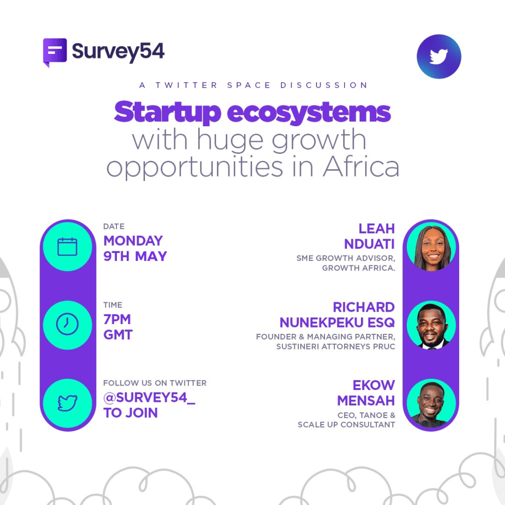 Twitter space Convo 7.0: Startup Ecosystems with Huge Growth Opportunities in Africa